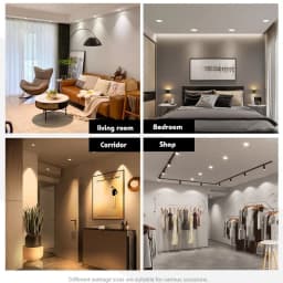 4pcs Led Downlight 5W 9W 12W 15W 18W AC 110V 220V Ceiling Lamp Recessed Down Light DC12V 24V Round Leds Panel Light Spotlight