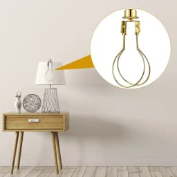2 Pack Clip On Lampshade Adapters, Including a Cap to Secure the Shade and a Shade Leveler, Lampshade Holder for Bulbs