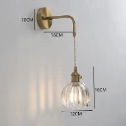 Modern Floral Glass Wall Lights LED Bedroom Study Lighting Fixtures with Adjustable Wall Sconce Colorful Simple Bedside Lamp E27