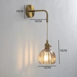 Modern Floral Glass Wall Lights LED Bedroom Study Lighting Fixtures with Adjustable Wall Sconce Colorful Simple Bedside Lamp E27