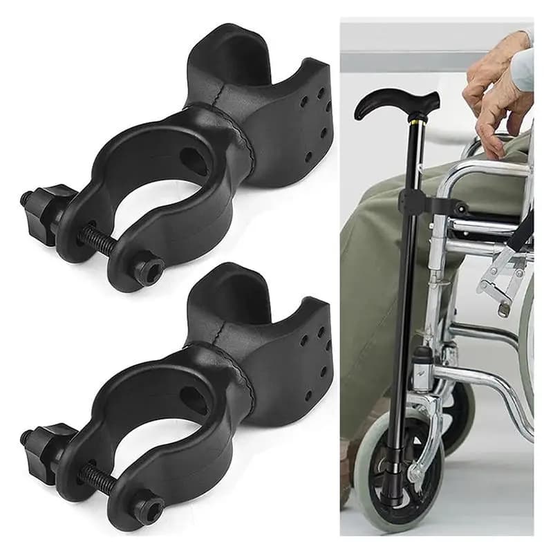 2pcs U-shaped 2nd Generation 360 Degree Rotating Bike Clip Bicycle Stand ABS Plastic Light Clip Flashlight Light Holder