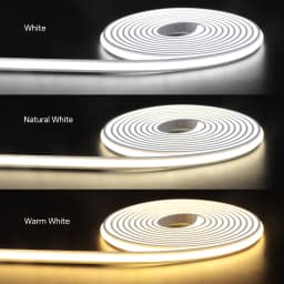 Smart Dual Sensors PIR Motion Sensor Switch DC 24V Solid Silicone Neon Light COB LED Strip Self-adhesive Room Stair Night Lamp