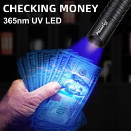 Mini 365nm 395nm UV Flashlight USB Rechargeable Ultraviolet Torch Pet Urine Cat Tinea Marker Money Ore Scorpion Fluorescent Lamp
