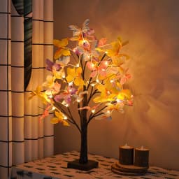 Tabletop Bonsai Tree Lights, Butterfly Tree Lamp, DIY Decorative LED Night Light,for Gift Party Holiday Camping Summer Home Deco