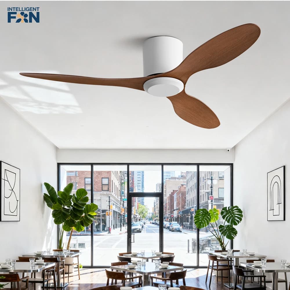25/42/52Inch Ultra-Thin DC Ceiling Fan with Remote - 6-Speed Silent 3 Blades, Ideal for Low Ceilings & Minim Spaces Energy