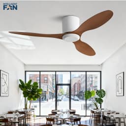 25/42/52Inch Ultra-Thin DC Ceiling Fan with Remote - 6-Speed Silent 3 Blades, Ideal for Low Ceilings & Minim Spaces Energy