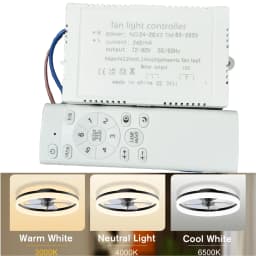 IRALAN Universal LED Fan Light Driver Replaceable Transformer Intelligent Light Strip Dimmable Ceiling Fan Lighting Accessory