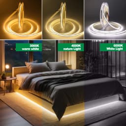 3MM 5MM 8MM COB LED Strip 5V 320LEDs/m PIR Motion Sensor Flexible Tape USB/Battery Powered Under Cabinet Kitchen Lighting Strip