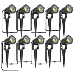 2/4/6/10 in 1 IP65 Waterproof 2 Meters Waterproof Wiring LED Garden Lights Outdoor Lawn Lamp Safety Low Voltage Street Lights