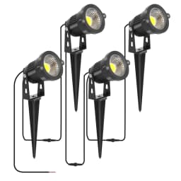 2/4/6/10 in 1 IP65 Waterproof 2 Meters Waterproof Wiring LED Garden Lights Outdoor Lawn Lamp Safety Low Voltage Street Lights