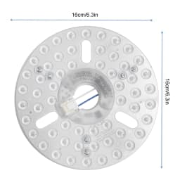 3.9/4.9/6.2 Inch 15/18/24W Ceiling Fan Light Retrofit Kit 110/220V Ceiling Fan Light Replacement Panel Pendant Light Round Panel