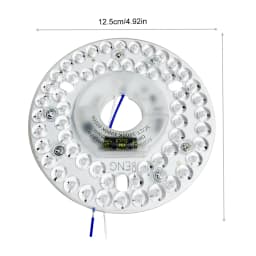 3.9/4.9/6.2 Inch 15/18/24W Ceiling Fan Light Retrofit Kit 110/220V Ceiling Fan Light Replacement Panel Pendant Light Round Panel