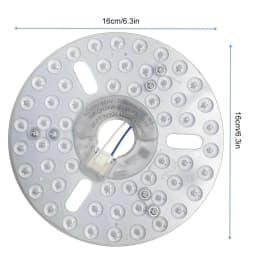 3.9/4.9/6.2 Inch 15/18/24W Ceiling Fan Light Retrofit Kit 110/220V Ceiling Fan Light Replacement Panel Pendant Light Round Panel