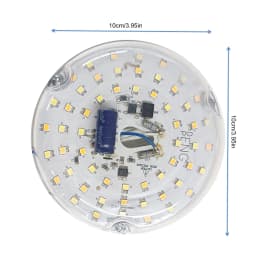 3.9/4.9/6.2 Inch 15/18/24W Ceiling Fan Light Retrofit Kit 110/220V Ceiling Fan Light Replacement Panel Pendant Light Round Panel