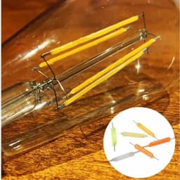 A Box 3V 38mm LED Filament Multicolour COB Edison Bulb Lamp Incandescent Light Diodes DIY Accessories Holiday Lighting Source