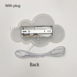 LED Cloud Wall Lamp With Plug Baby Room Bedroom Bed Living Dining Room Attic Creative Warm Decoration Wall Light AC110V-230V