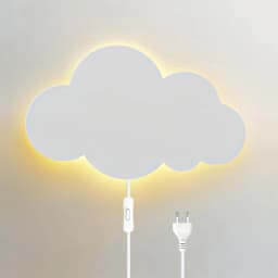 LED Cloud Wall Lamp With Plug Baby Room Bedroom Bed Living Dining Room Attic Creative Warm Decoration Wall Light AC110V-230V
