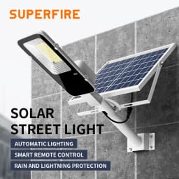 300W Powerful Solar Light Outdoor Solar Street Light 6000mah Waterproof Automatic Dusk to Dawn Street Light For Garage Garden