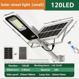 300W Powerful Solar Light Outdoor Solar Street Light 6000mah Waterproof Automatic Dusk to Dawn Street Light For Garage Garden