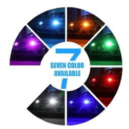 10/20/50PCS Colorful T10 DC 12V Car LED Light Canbus Glass COB 6000k Reading Dome Lamp Marker Wedge License Plate Light Bulb 