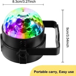 LED Rotating Stage Light Disco DJ Light Ball Strobe Remote Control Magic Dance Car Christmas Gift Party Club Bar Laser Show Lamp