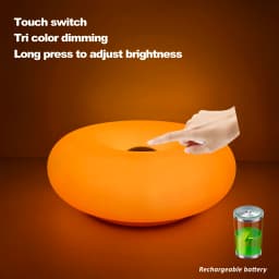 Bedroom Bedside Lamp USB Plug Bauhaus Living Room Dining Room Decoration Donut Ambient Light