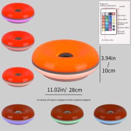 Bedroom Bedside Lamp USB Plug Bauhaus Living Room Dining Room Decoration Donut Ambient Light