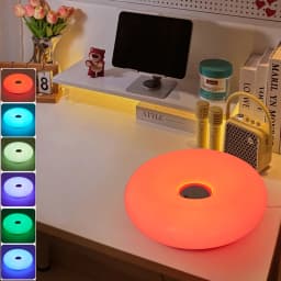 Bedroom Bedside Lamp USB Plug Bauhaus Living Room Dining Room Decoration Donut Ambient Light