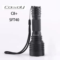 Convoy C8+ with SFT40 Led Flashlight High Powerful Torch 18650 Flash Light Camouflage Tactical Linterna Camping Latarka