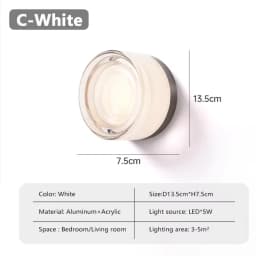 Nordic LED Wall Lamp For Bedroom Headboard Entrance Corridor Indoor Atmosphere Wall Lamp Background Decoration Ceiling Lamp