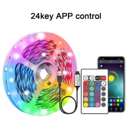 Led Lights Strip Color Changing RGB Led Strip with Remote and APP Control Tape Lights for Room Bedroom Decoration TV Backlight