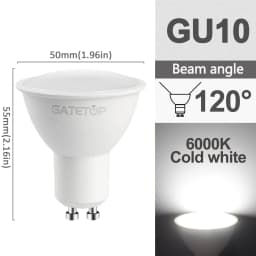 5/8/10/12pcs Dimmable GU10 Led Spotlight 220V Warm Light 3000K 4000K 6000K Dimming Bulb Replace 50W Halogen Lamp Home Direction
