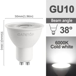 5/8/10/12pcs Dimmable GU10 Led Spotlight 220V Warm Light 3000K 4000K 6000K Dimming Bulb Replace 50W Halogen Lamp Home Direction