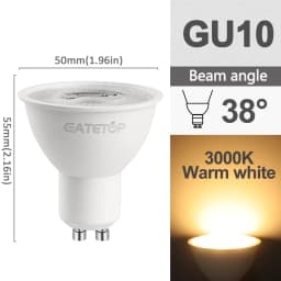 5/8/10/12pcs Dimmable GU10 Led Spotlight 220V Warm Light 3000K 4000K 6000K Dimming Bulb Replace 50W Halogen Lamp Home Direction