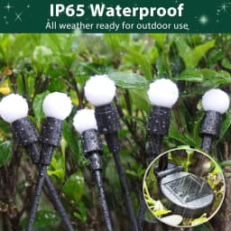8pcs Outdoor Lights Solar Lawn Lamp Garden Lamp LED Wind-driven Firefly Ground Plug Lamp for Garden Lawn Landscape Holiday Light