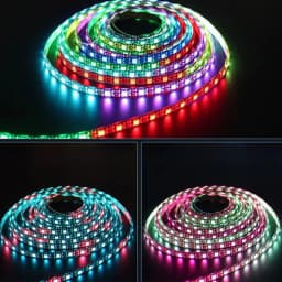 DC5V WS2812B Individually Addressable 5050 RGB Led Strip WS2812 Smart Pixels Led Light Black White PCB Waterproof IP67/65/30