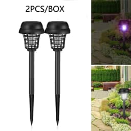 Solar Mosquito Killer Purple and White Light Outdoor Waterproof Led Light Bug Zapper Mosquito Trap Lamps For Garden Lawn Camping