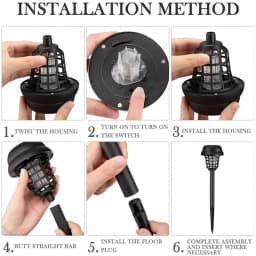 Solar Mosquito Killer Purple and White Light Outdoor Waterproof Led Light Bug Zapper Mosquito Trap Lamps For Garden Lawn Camping