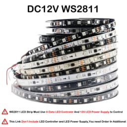 WS2812B WS2815 WS2813 Individually Addressable RGBIC LED Strip WS2811 WS2812 30/60/144Pixels/Leds/m Smart Tape Light DC5V/12V
