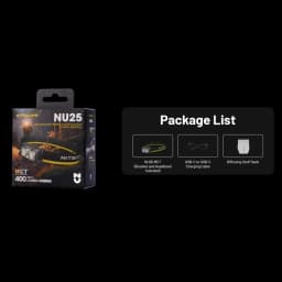 Original NITECORE NU25 MCT Headlamp 400 lumens head light Red/White/High color outdoor Waterproof Flashlight