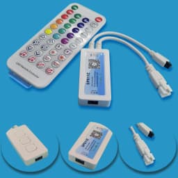 SP548E SP611E APP LED Controller Wifi Bluetooth Music 5V-24V WS2811 WS2812B RGBIC LED Strip Light Works with Alexa Google Home