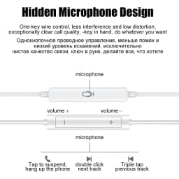 For iphone iPad Laptops Tablet Headphone For iPhone 16 15 14 13 12 11 Pro Max Earphones X XS 7 8 Plus 3.5mm Stereo Wired Earbuds