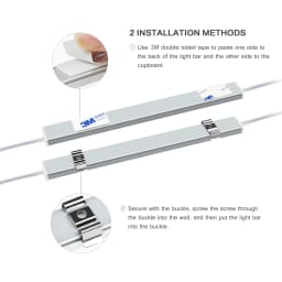 Sensor LED Bar Lamp 1-5PCS Series Connection for Kitchen Closet Wardrobe Hand Sweep Light Waving Motion Detection DC12V -EU Plug