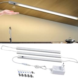 Sensor LED Bar Lamp 1-5PCS Series Connection for Kitchen Closet Wardrobe Hand Sweep Light Waving Motion Detection DC12V -EU Plug