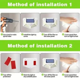 1/2/4/6/8 100 LED Solar Light PIR Motion Sensor Wall Light Solar Lamp Solar Powered Sunlight Street Lamp Garden Decoration