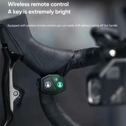 C1700 1700 Lumens Bicycle Light - W/Wireless Remote Control, 4000mAh PX6& Rechargeable Power Bank for Road/MTB