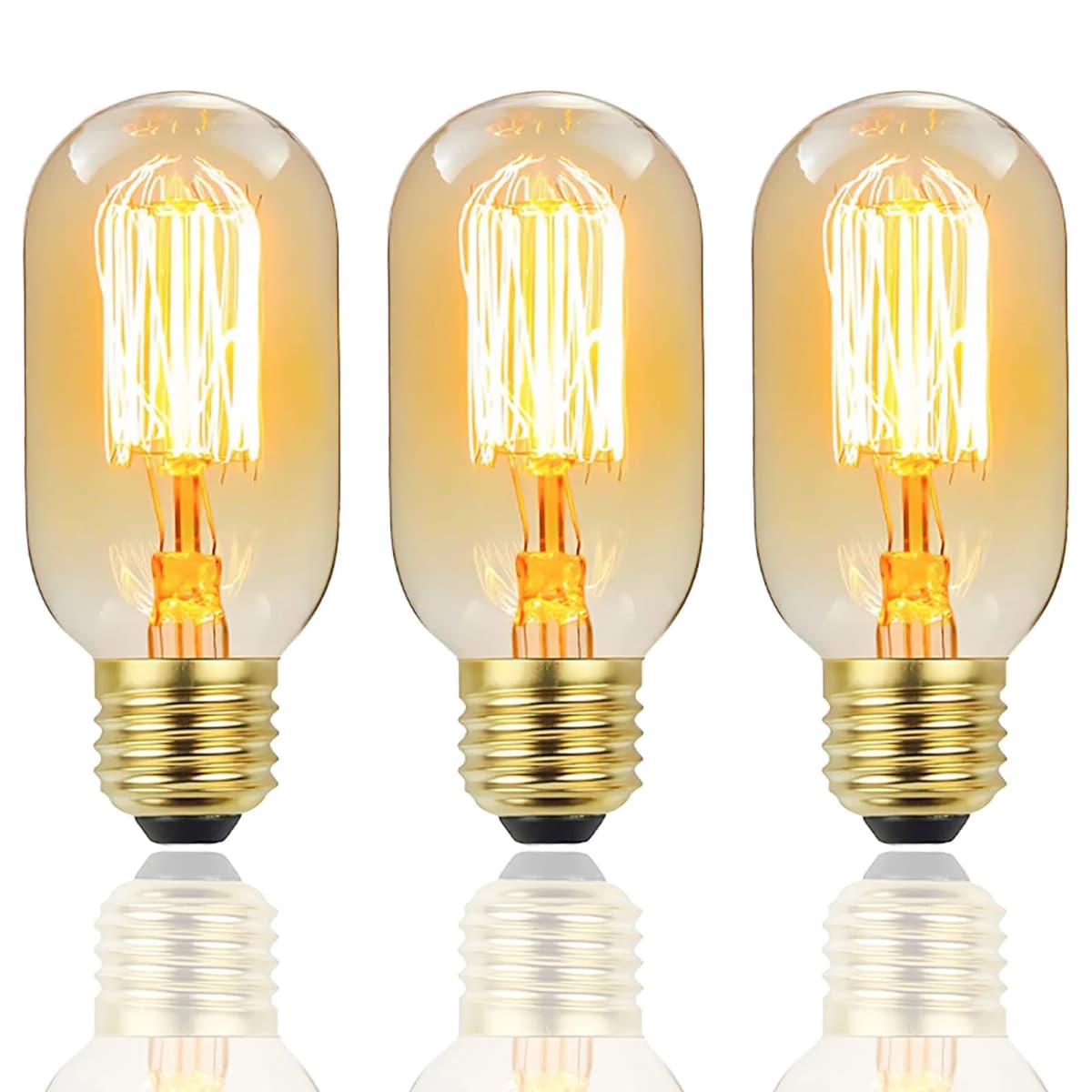 Edison Bulb E27 Warm Light 40W 220V Home For Decor Lighting, Retro Light Bulb Tungsten Silk Light Bar Window Decoration