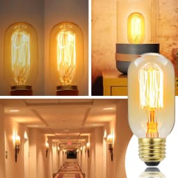 Edison Bulb E27 Warm Light 40W 220V Home For Decor Lighting, Retro Light Bulb Tungsten Silk Light Bar Window Decoration