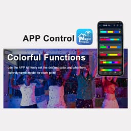 DC12-24V 28Key Dual Output Music LED Controller Wifi Pixels For 3Pin Individually Addressable 5050 RGB Strip Light Ring Panel