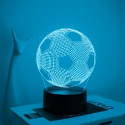 1PC Modern Creative Football 3D Night Light, USB Powered, Suitable for Decorating Bedrooms, Study Rooms, and Living Rooms
